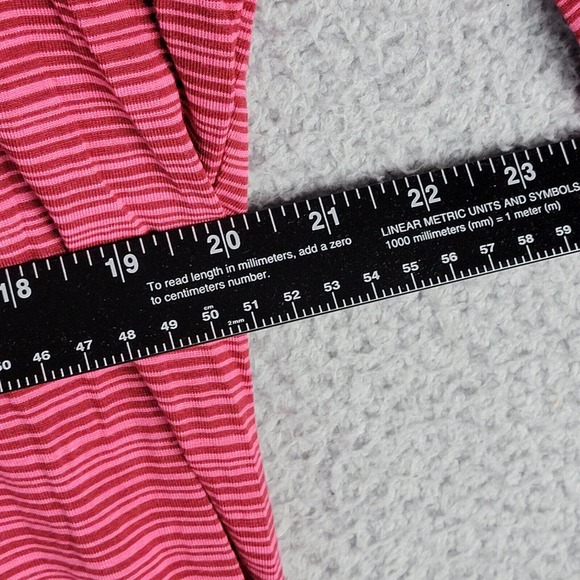 Athleta Womens Tee Cloudlight Stratus Striped Long Sleeve Athletic Size M - Picture 4 of 8